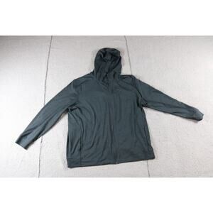 Nike Hoodie Mens XL Black Yoga Dri Fit Full Zip Sweatshirt